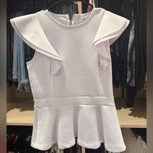 Venus Flutter Sleeve Peplum Top